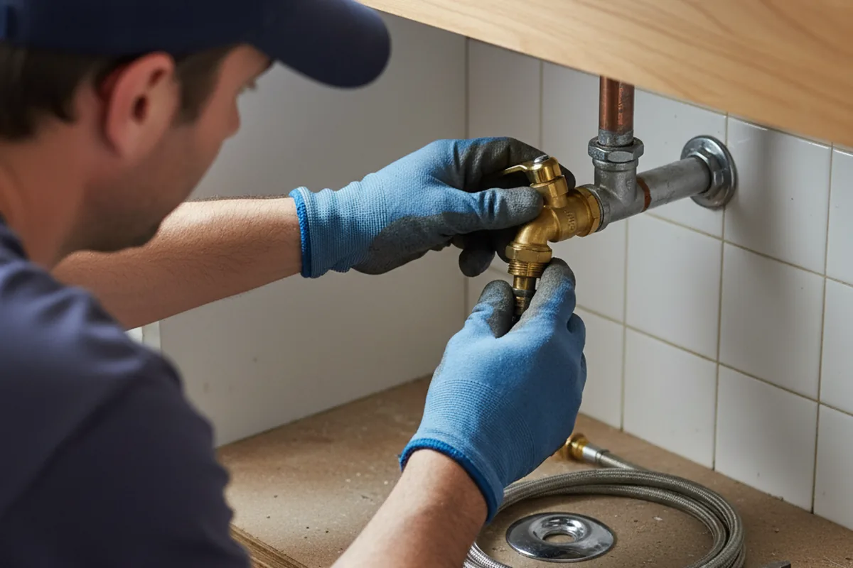 Shutoff valve and fitting work during Repiping in Downers Grove